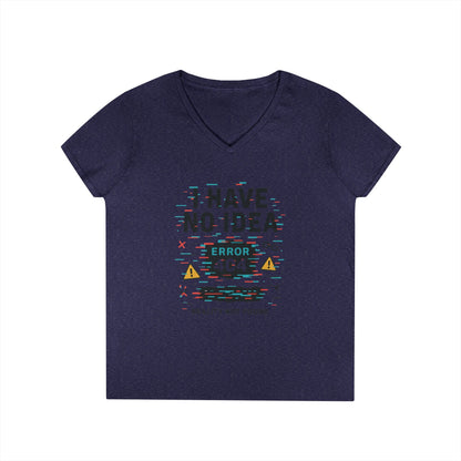 Error 404 V-Neck T-Shirt, Funny Tee, Casual Wear, Gift for Tech Lovers, Geeky Humor Shirt, Unique Birthday Present