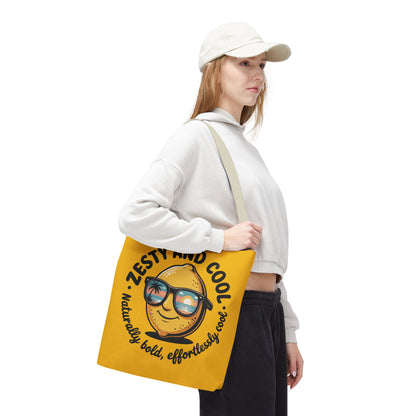 Zesty Lemon Tote Bag - Fun & Bold Carry-All for Everyday Use, Summer, Beach Days, Gifts, Eco-Friendly Shopping, Large Tote Bag