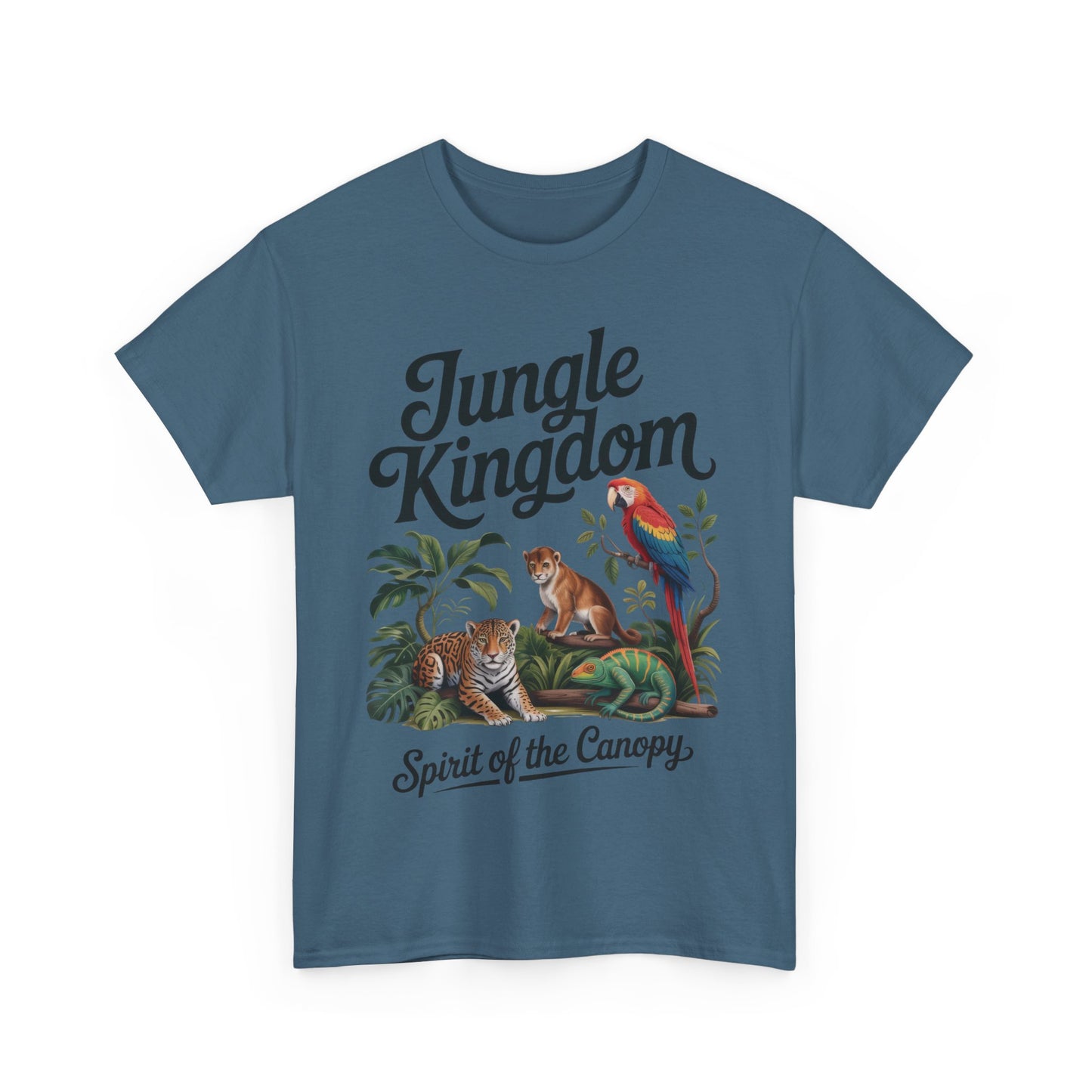 Mens Jungle Kingdom Tee - Nature Lover T-Shirt, Animal Graphic Tee, Eco-Friendly Gift, Summer Fashion, Adventure Outfit