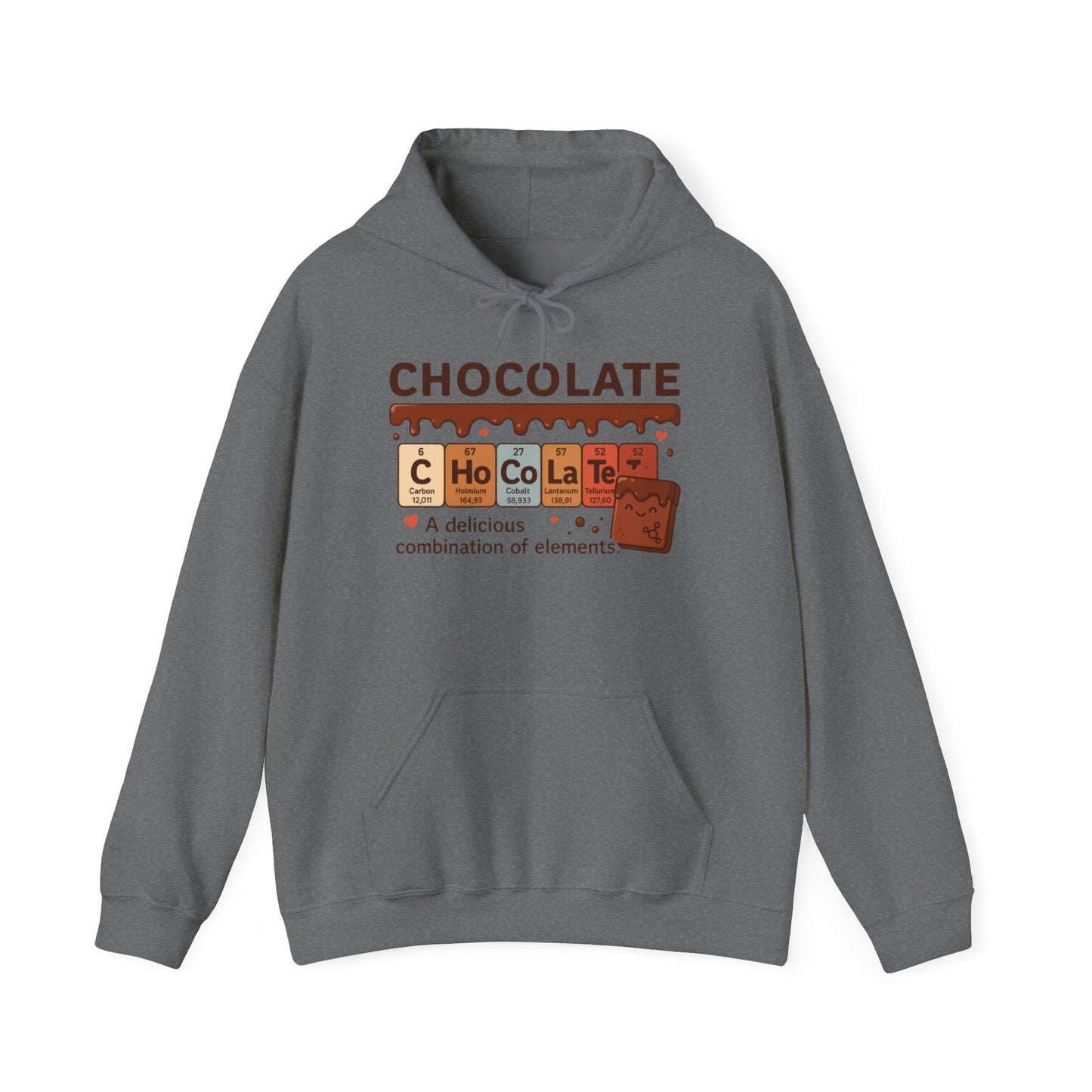 Chocolate Lover's Comfort Hoodie, Perfect Gift for Chemistry Lovers, Casual Wear, Sweet Treats Enthusiasts, Birthdays, Chemistry Students