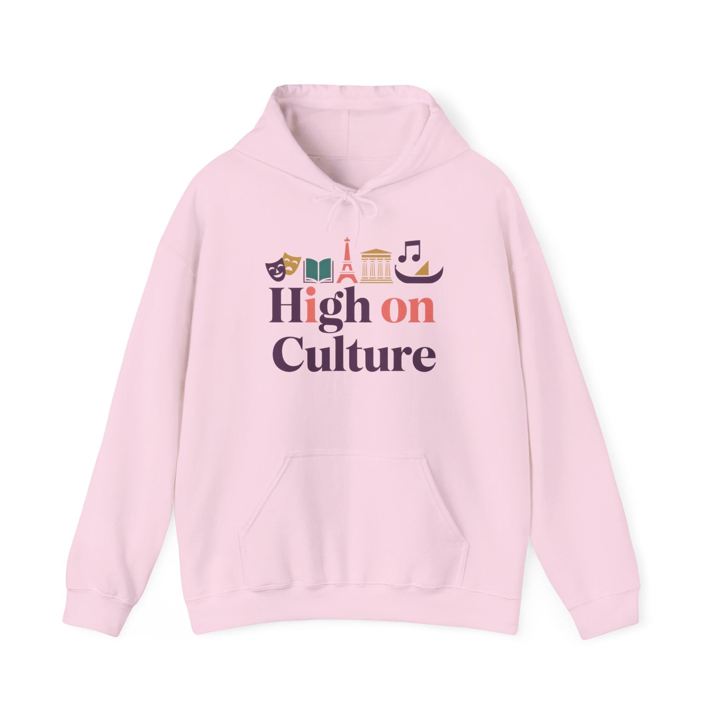 Womens Heavy Blend™ Hooded Sweatshirt, High on Culture Womens Hoodie, Cozy Cultural Graphic Hoodie