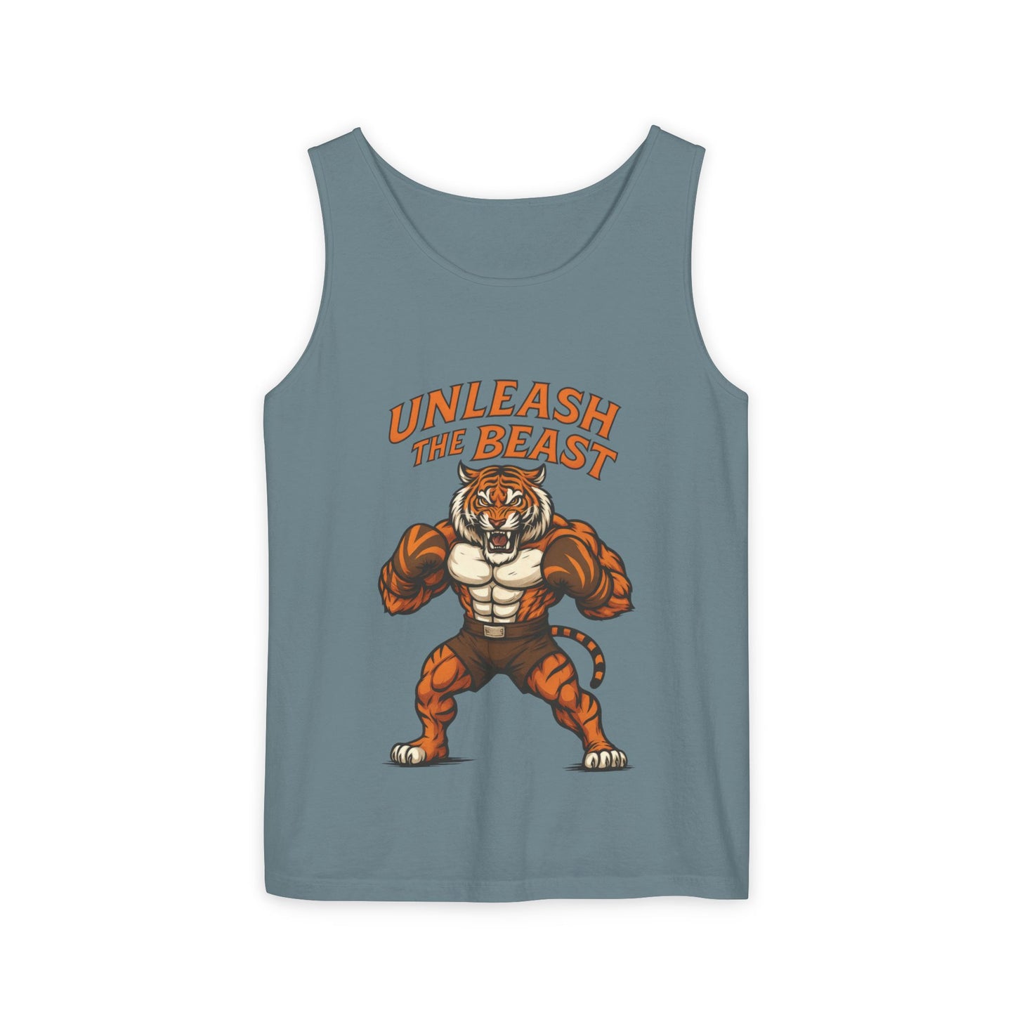 Unleash The Beast Tiger Gym Tank Top - Mens Workout Muscle Tank, Fitness Motivation Sleeveless Shirt, Bodybuilding Top, Strong Beast Gym Top