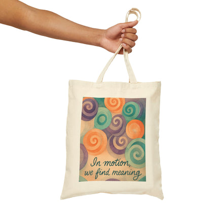 Inspirational Cotton Canvas Tote Bag, Eco-Friendly Shopping Bag, Gift for Friends, Motivational Art, Reusable Grocery Bag, Travel Companion