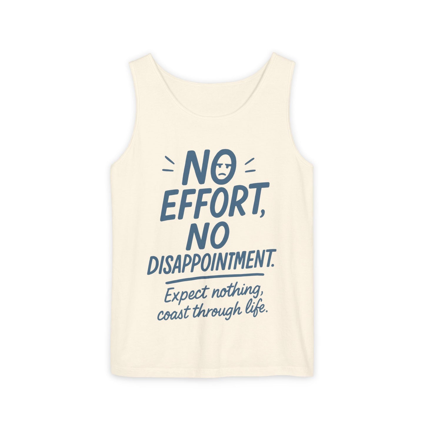 No Effort Womens Tank Top, Funny Lazy Life Quote, Workout Humor Sleeveless Shirt, Casual Gym Top, Gift for Her, Perfect for Lazy Days