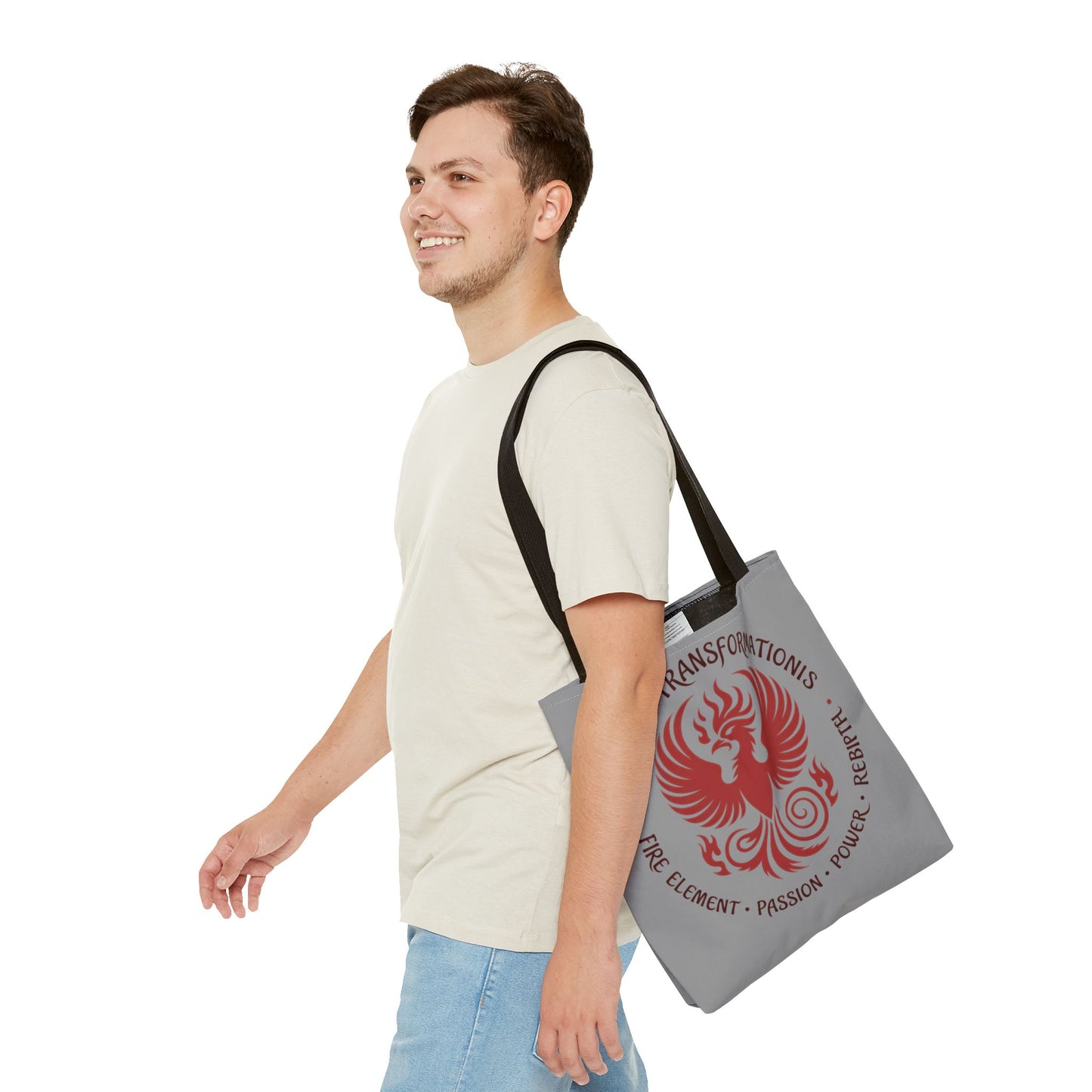Phoenix Transformation Tote Bag, Canvas Shopper, Boho Beach Bag, Festival Accessory, Eco-Friendly Gift, Large Canvas Bag, Weekender Bag