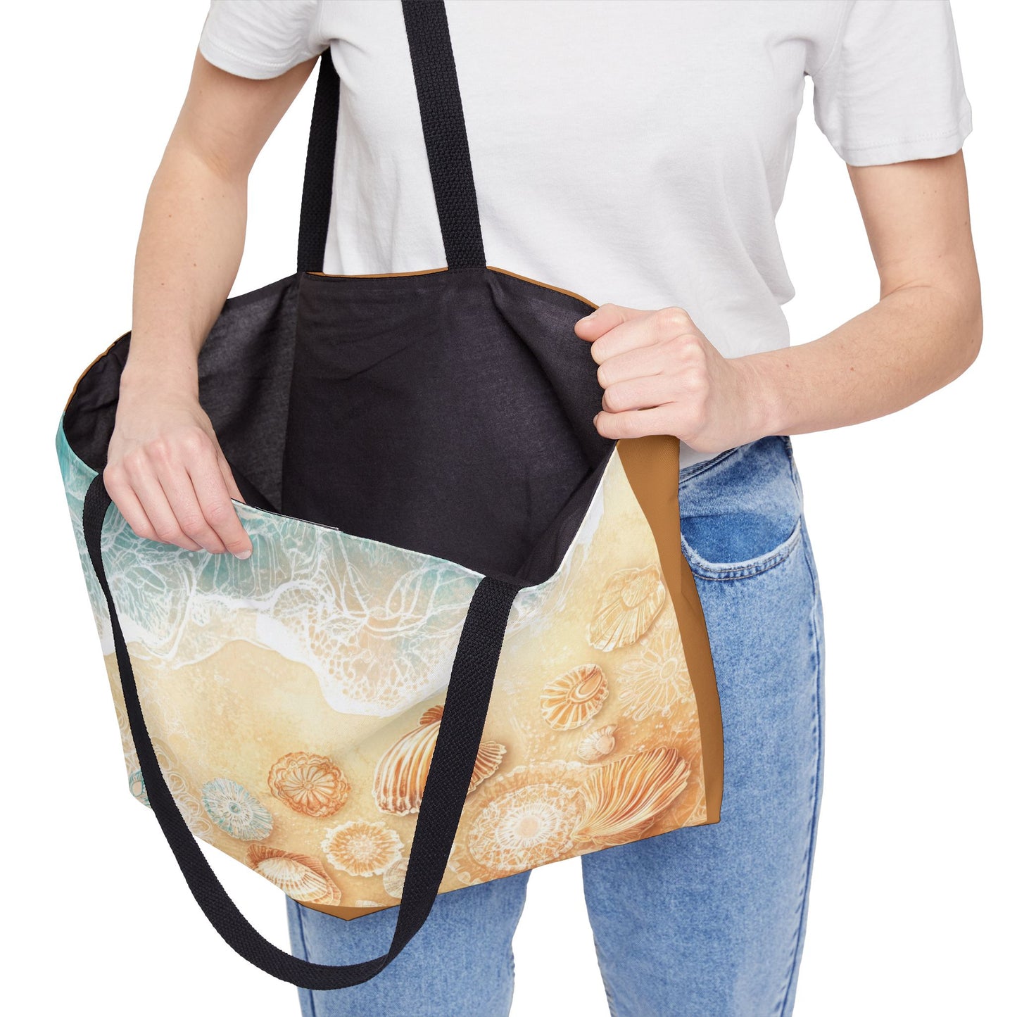Beach Vibe Weekender Tote Bag, Perfect for Travel, Beach Days, Summer Vacation, Poolside, Gifts for Friends, beach bag