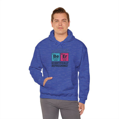 Scientifically Refreshing Beer Mens Hoodie, Gift for Beer Lovers, Science-Inspired Apparel, Perfect for Parties and Gatherings
