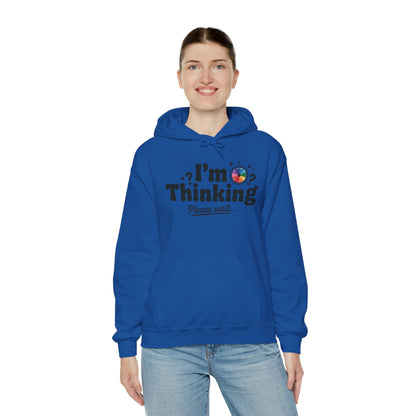 Playful Thinking Womens Hooded Sweatshirt, Womens Hoodie, Brainstorming Buddy, Thoughtful Gift, Cute Geeky Gift for Introverts, Programmers