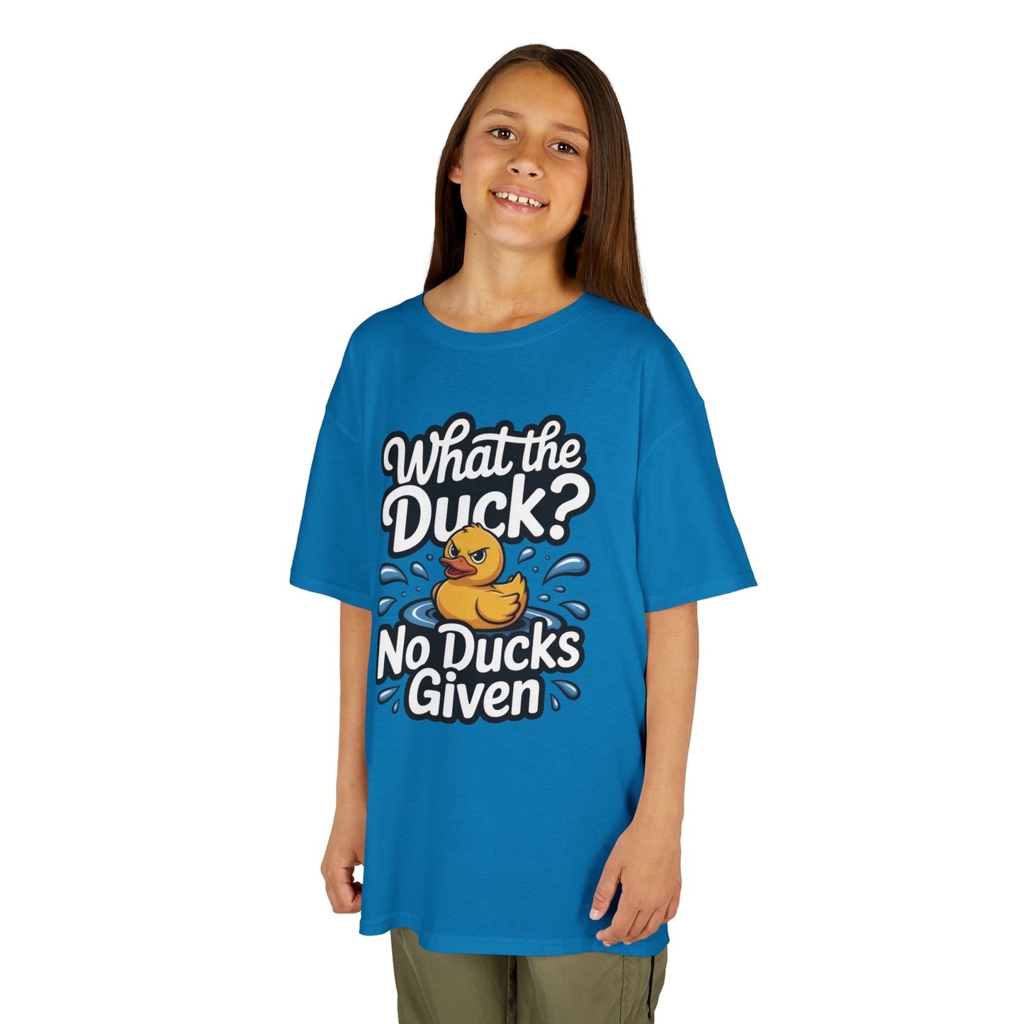 Funny Teen Duck Shirt, Kids Humor Tee, What The Duck Meme Tee, No Ducks Given Youth Tee, Sarcastic Rubber Duck Shirt, Cool Gift For Teens