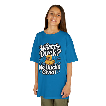 Funny Teen Duck Shirt, Kids Humor Tee, What The Duck Meme Tee, No Ducks Given Youth Tee, Sarcastic Rubber Duck Shirt, Cool Gift For Teens