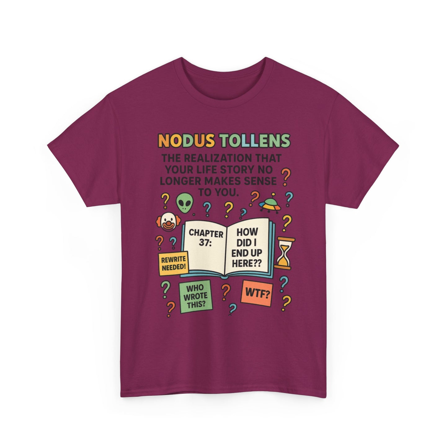 Nodus Tollens Women's Tee, Latin Words, Moods & Modes, Self-Awareness, Personal Development, Funny Existential Graphic Tee, Book Lover Gift