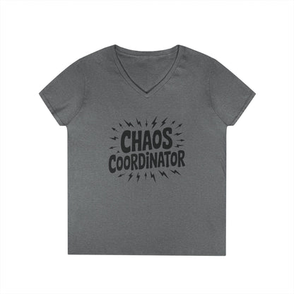 Chaos Coordinator Ladies' V-Neck T-Shirt, Funny Gift for Moms, Mother's Day Gift, Teacher Shirt, Casual Graphic Tee, Women's Gift Idea