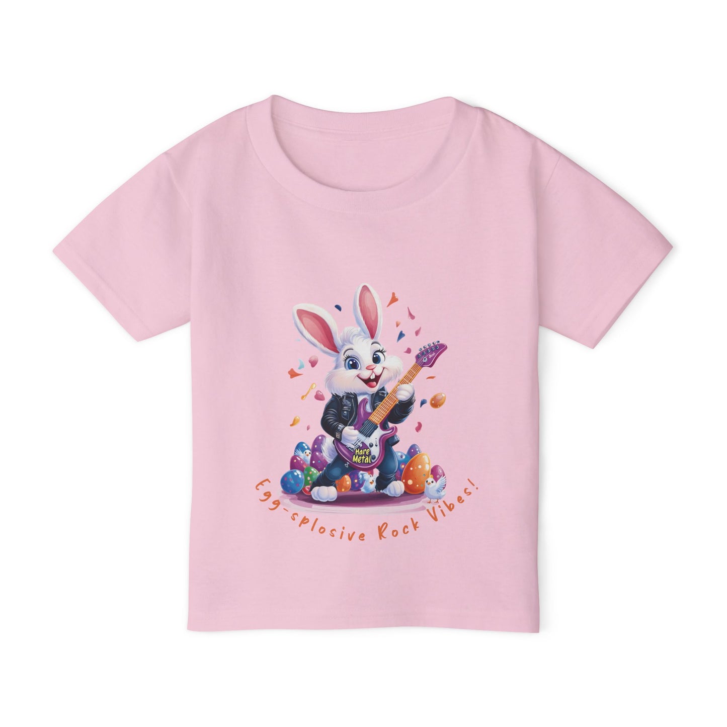 Rockin' Bunny Toddler T-Shirt: Fun Easter Apparel, Kids Rock Tee, Toddler Birthday Gift, Cute Bunny Design