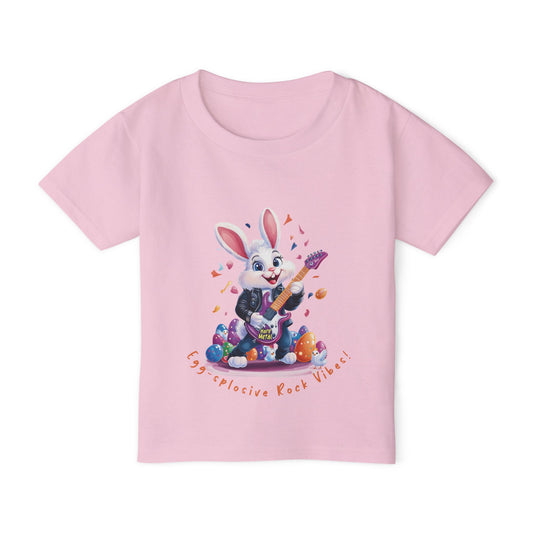 Rockin' Bunny Toddler T-Shirt: Fun Easter Apparel, Kids Rock Tee, Toddler Birthday Gift, Cute Bunny Design