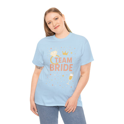 Team Bride T-Shirt, Bachelorette Party Tee, Bridesmaid Wedding Tee, Hen Party Matching Shirts, Bridal Shower,  Bridesmaids Gift