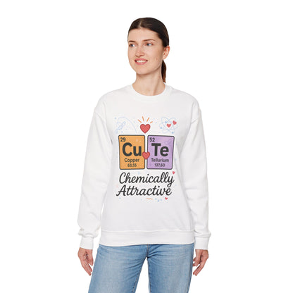 Cute Chemistry Sweatshirt for Women, Periodic Table Sweatshirt, Chemistry Gift for Her, Gift for Science Lovers, Valentine's Day Sweatshirt