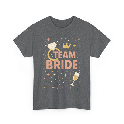 Team Bride T-Shirt, Bachelorette Party Tee, Bridesmaid Wedding Tee, Hen Party Matching Shirts, Bridal Shower,  Bridesmaids Gift