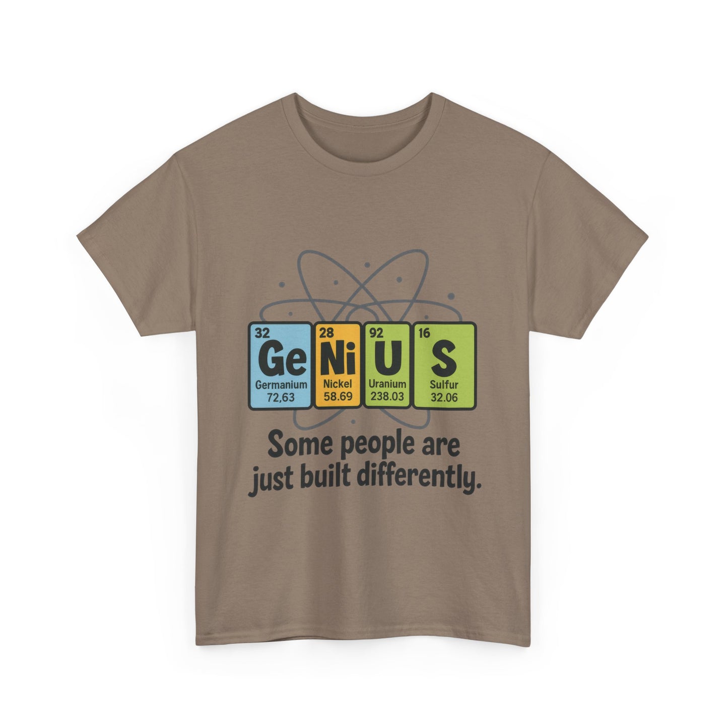 Funny Mens Genius T-Shirt, Periodic Table Nerd Shirt, Science Humor Tee for Smart Guys, Perfect Gift for Science Lovers