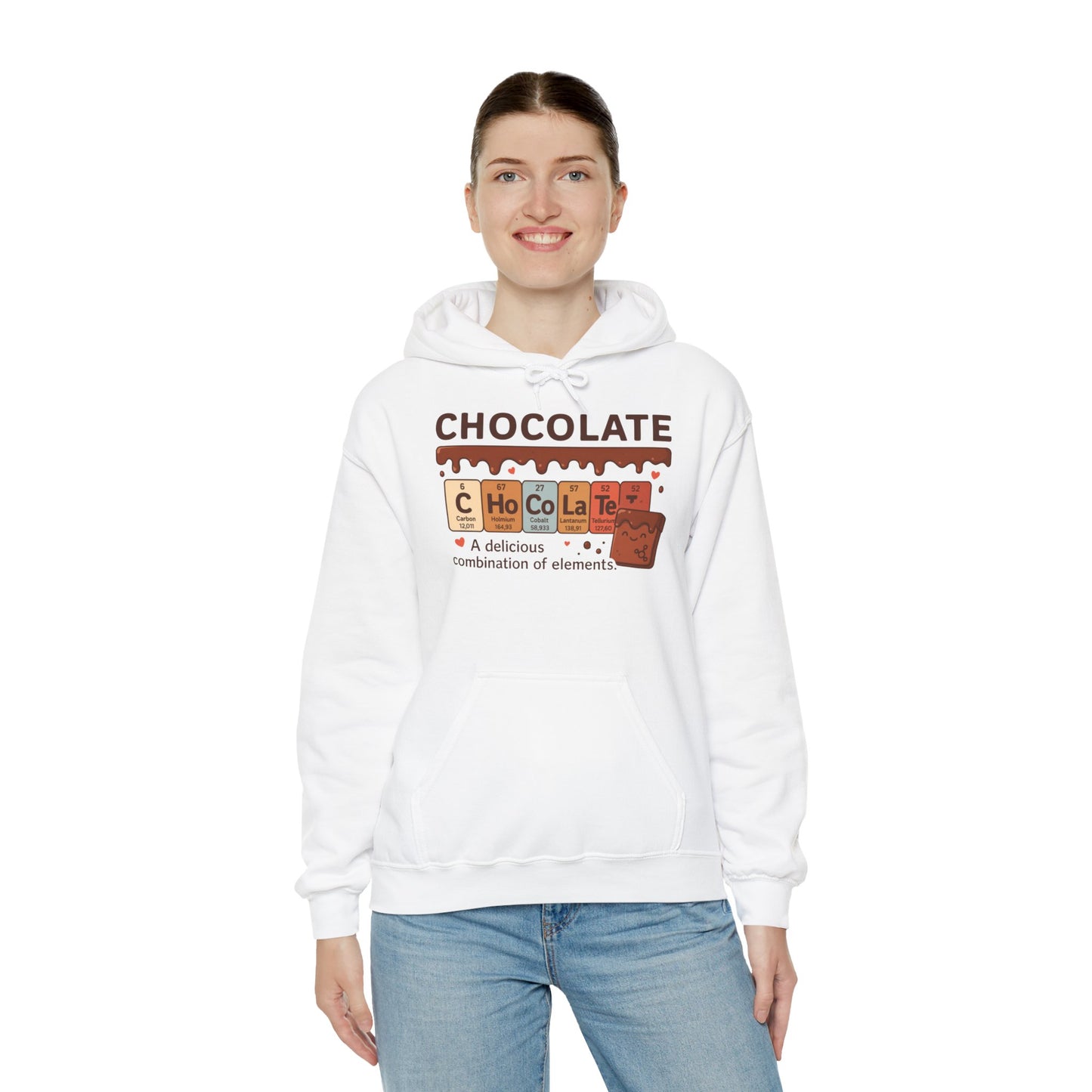 Chocolate Lover's Comfort Hoodie, Perfect Gift for Chemistry Lovers, Casual Wear, Sweet Treats Enthusiasts, Birthdays, Chemistry Students