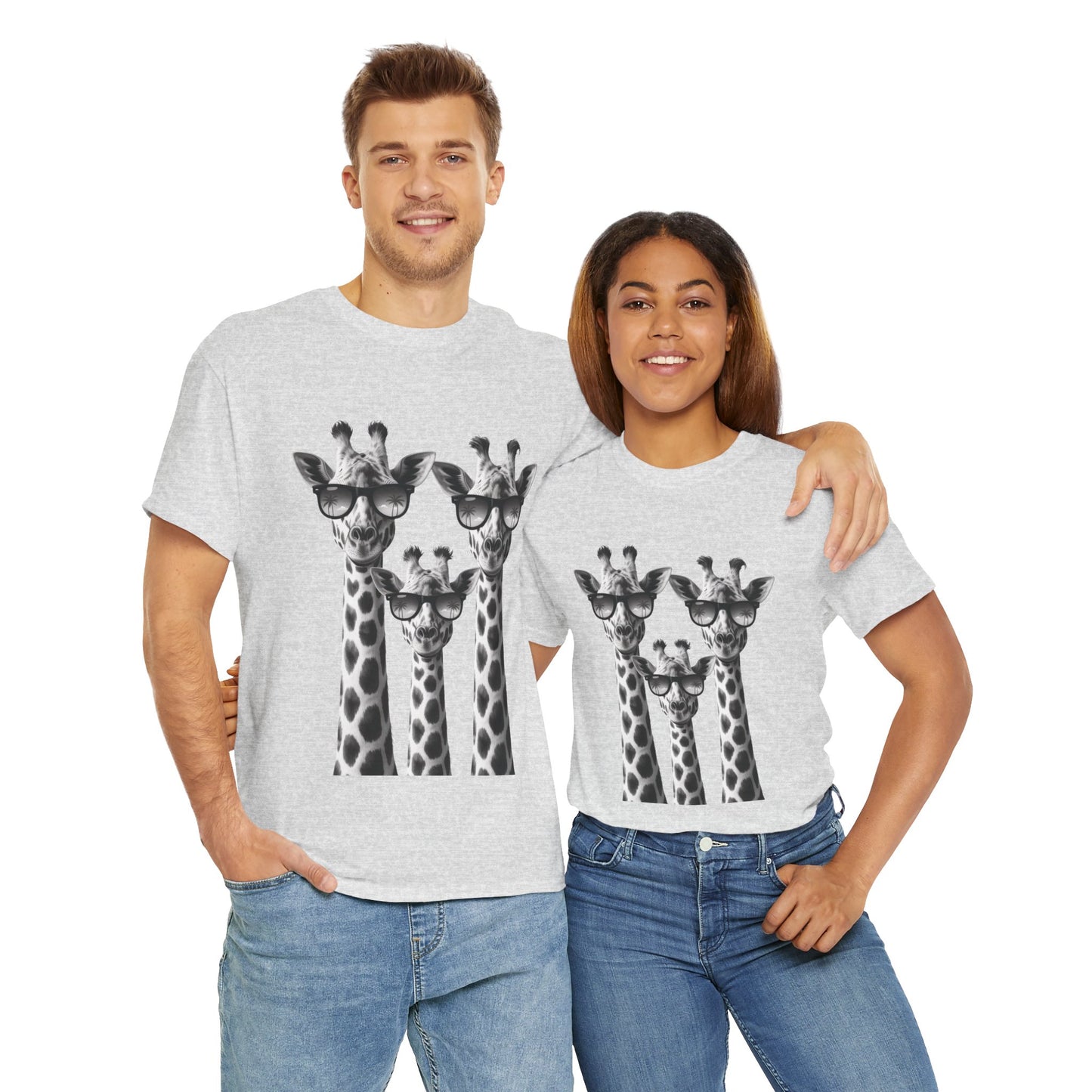 Cool Giraffes Unisex Tee, Fun Gift for Animal Lovers, Nature Enthusiasts, Safari Wildlife Lover Shirt