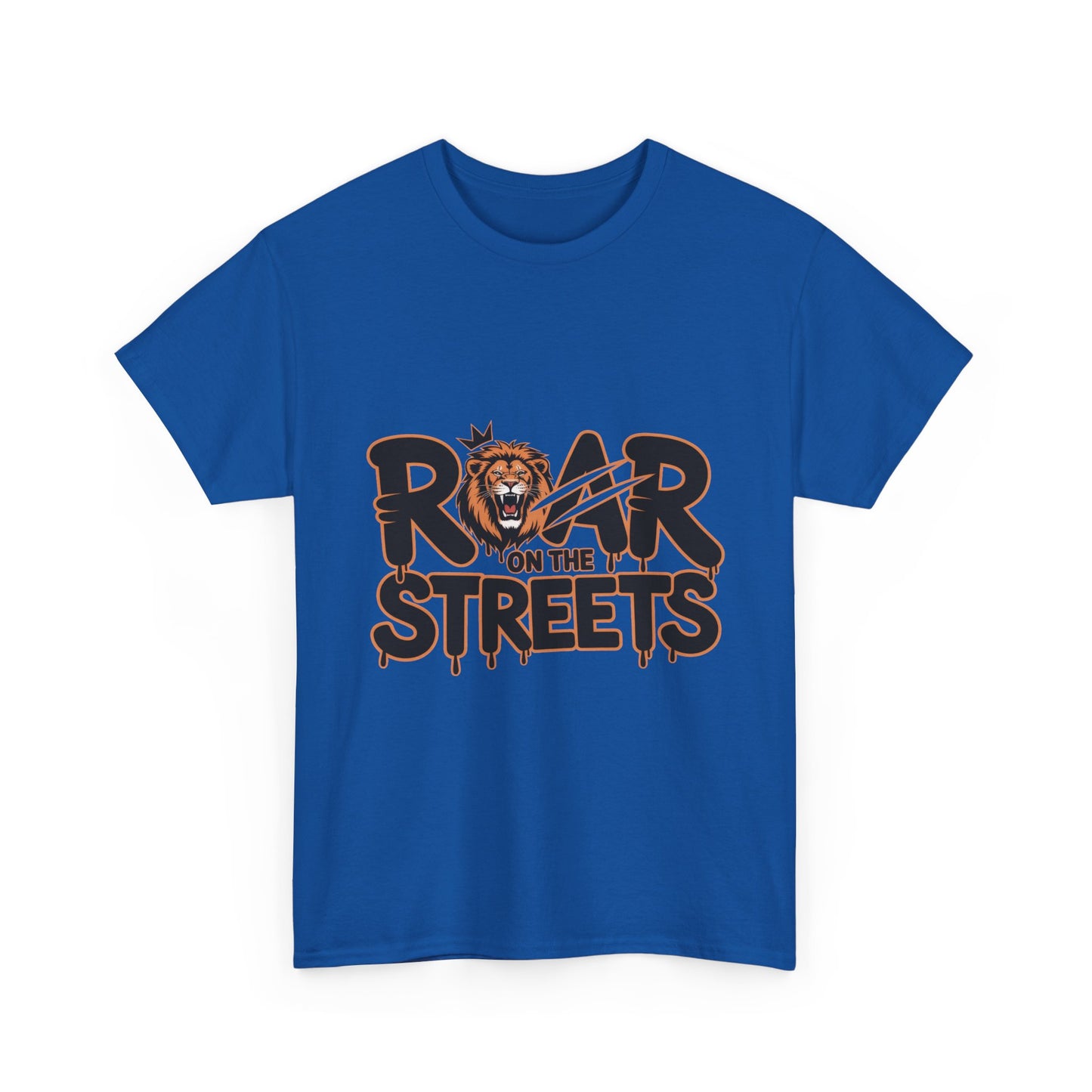 Roar on the Streets Lion Graphic Mens Urban T-Shirt, Lion Shirt, Street Vibe