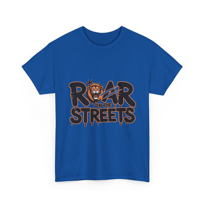 Roar on the Streets Lion Graphic Mens Urban T-Shirt, Lion Shirt, Street Vibe