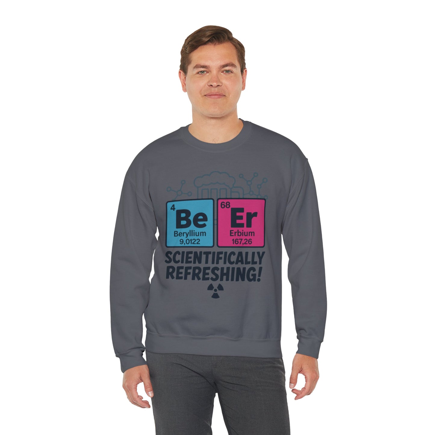 Scientifically Refreshing Beer Mens Sweatshirt, Gift for Beer Lovers, Science-Inspired Apparel, Perfect for Parties and Gatherings