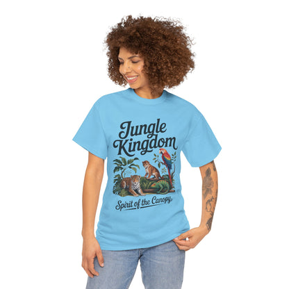 Mens Jungle Kingdom Tee - Nature Lover T-Shirt, Animal Graphic Tee, Eco-Friendly Gift, Summer Fashion, Adventure Outfit