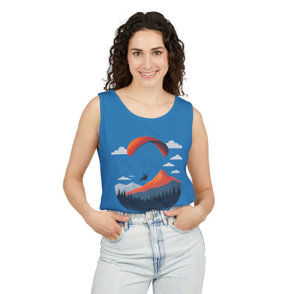 Adventure-Inspiring Fly Beyond Limits Unisex Tank Top, Summer Casual Wear, Outdoor Enthusiast Gift, Travel Apparel, Motivational Gift