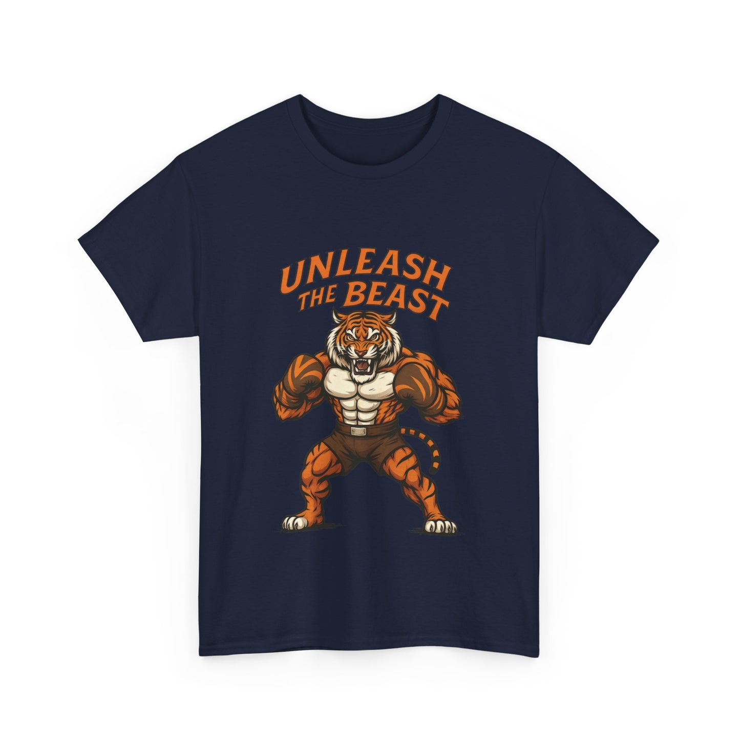 Unleash The Beast Tiger Gym Shirt, Mens Workout T-Shirt, Bodybuilding Motivation Tee, Fitness Muscle Tiger Graphic, Strong Beast Gym Top