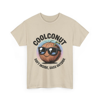 Coolconut Graphic Men's Tee, Soft Inside Sass Outside, Men's T-Shirt for Beach Lovers, Men's Fun Gift, Summer Vibes, Humor Apparel