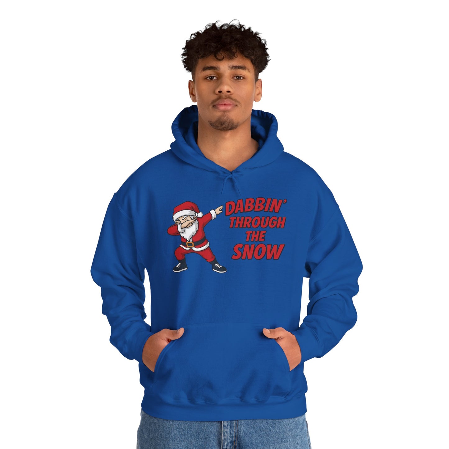 Dabbin Santa Men's Christmas Hoodie, Funny Holiday Sweatshirt