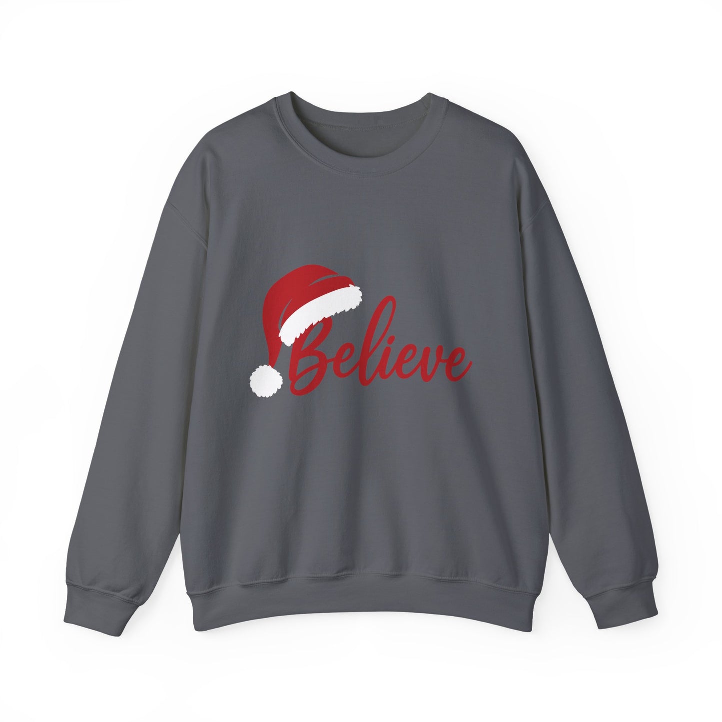 Believe Christmas Women's Sweatshirt, Minimalist Holiday Crewneck, Cozy Sweatshirt for Women