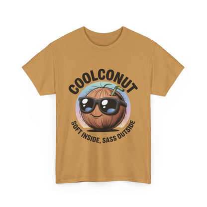 Coolconut Graphic Men's Tee, Soft Inside Sass Outside, Men's T-Shirt for Beach Lovers, Men's Fun Gift, Summer Vibes, Humor Apparel
