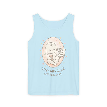 Coming Soon Maternity Tank Top, Cute Baby Pregnancy Announcement Shirt, Expecting Mom Gift, Gender Reveal Tee, Baby Shower Gift