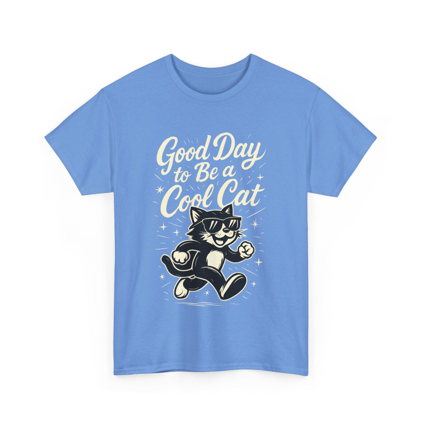 Good Day to Be a Cool Cat Womens Shirt - Funny Retro Kitty Graphic Tee for Women - Cute Cat Lover Gift, Fun T-Shirt, Unique Everyday Wear