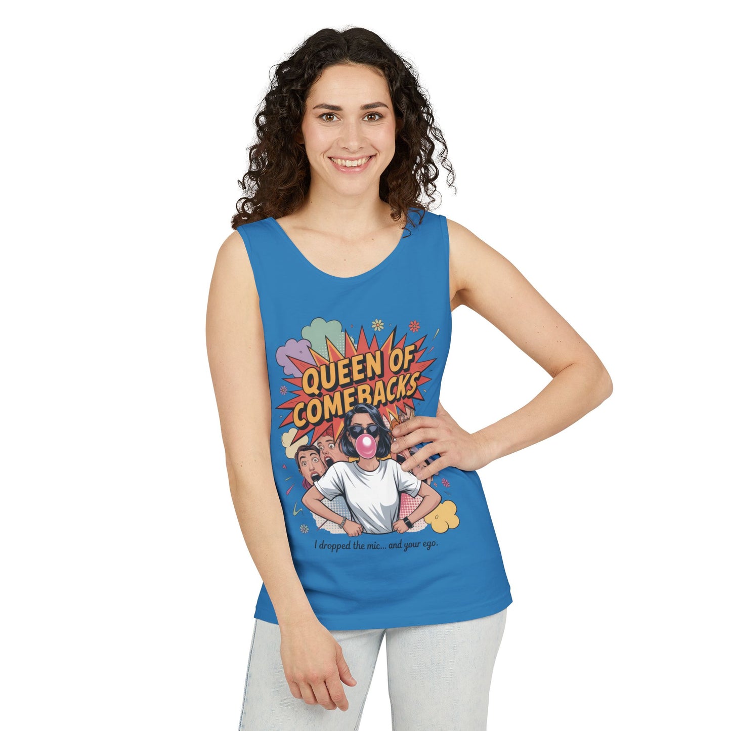 Funny Women's Tank Top, Queen of Comebacks Tee, Funny Graphic Tank, Gift for Her, Casual Wear, Comedy Apparel