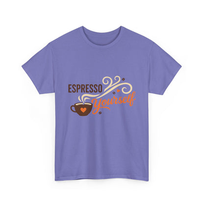 Espresso Yourself Coffee Lover Womens T-Shirt, Funny Barista Graphic Tee Gift