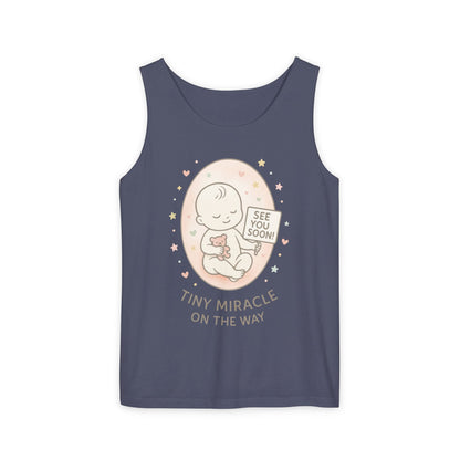 Coming Soon Maternity Tank Top, Cute Baby Pregnancy Announcement Shirt, Expecting Mom Gift, Gender Reveal Tee, Baby Shower Gift