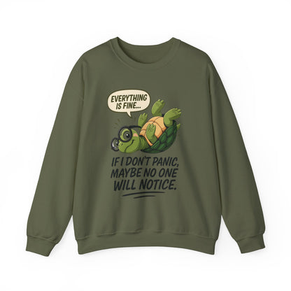 Casual Humor Unisex Sweatshirt, Perfect Gift for Anxiety Relief, Social Anxiety Joke, Quirky Graphic Sweatshirt, Introvert Humor Gift
