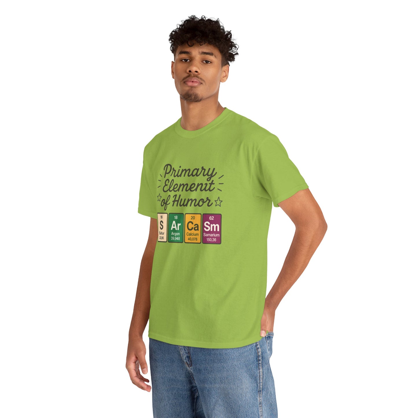Funny Mens Science T-Shirt, Sarcasm Element of Humor Tee, Periodic Table Nerd Shirt for Him, Humor T-Shirt, Periodic Table Chemistry Humor