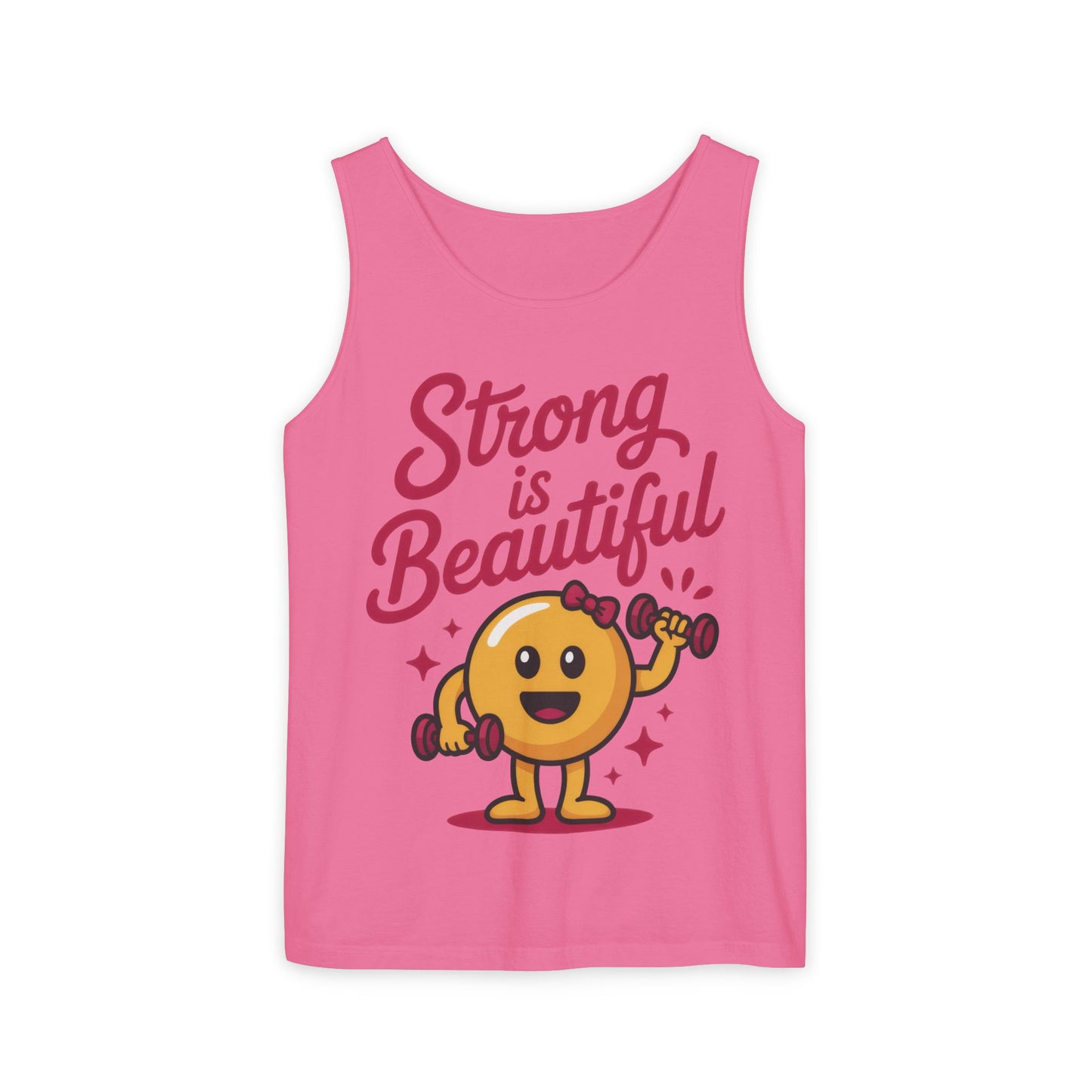 Strong is Beautiful Womens Tank Top, Cute Fitness and Gym Motivation Shirt, Workout Shirt, Exercise Top, Gift for Her, Summer Activewear