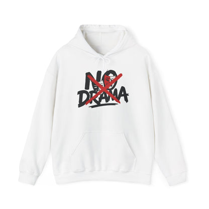 No Drama Womens Hooded Sweatshirt, Cozy Hoodie, Casual Gift, Relaxed Style, Everyday Wear, Funny Sweatshirt