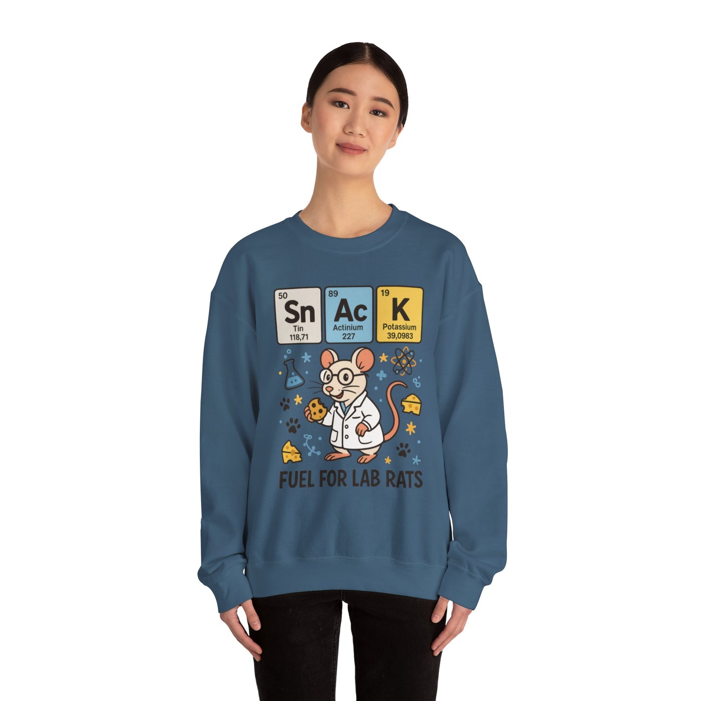 Lab Rat Science Sweatshirt, Science Crewneck, Funny Gift for Teachers, Chemistry Sweatshirt, Cute Lab Rat Design, Perfect for Birthdays