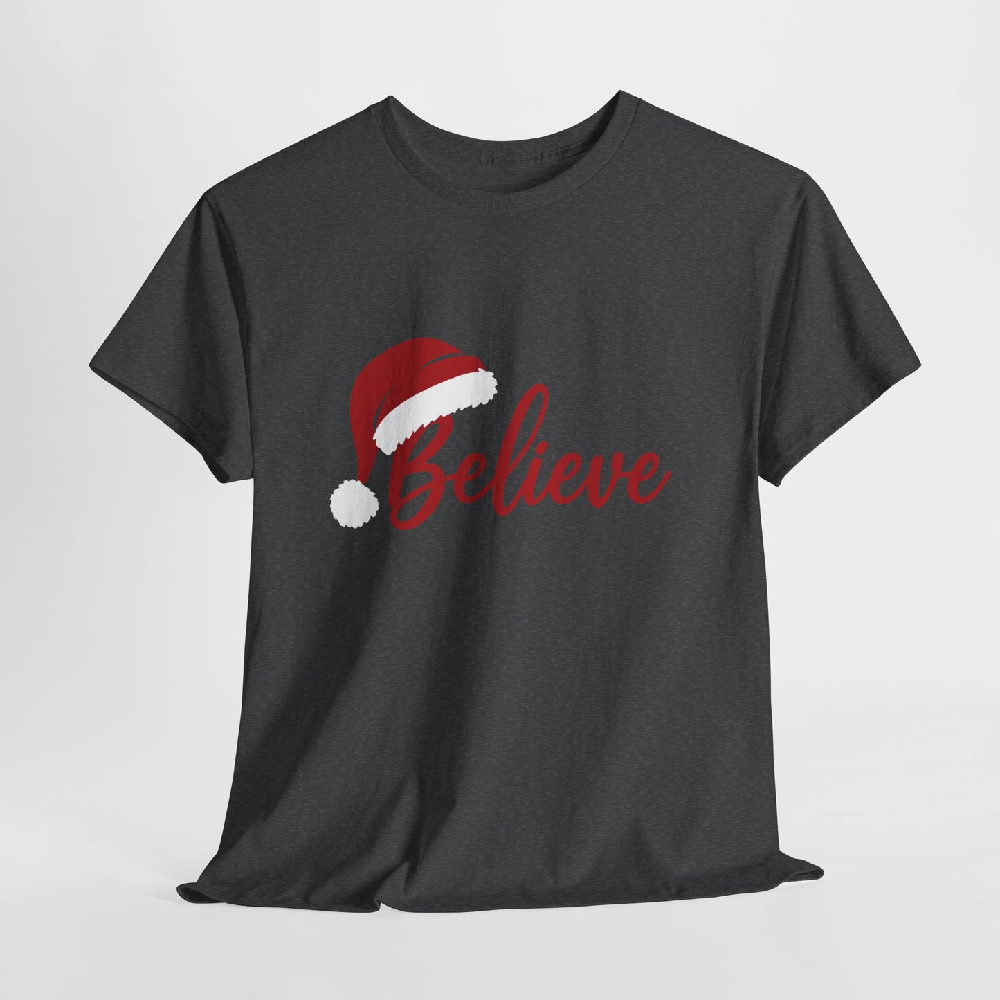 Believe Christmas Women's Shirt, Minimalist Holiday Tee