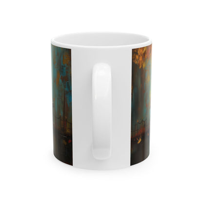 Charming Cat Mug - Cute Cat Art, Unique Coffee Cup, Cat Lover Gift, Cozy Home Decor, Perfect for Birthdays & Holidays