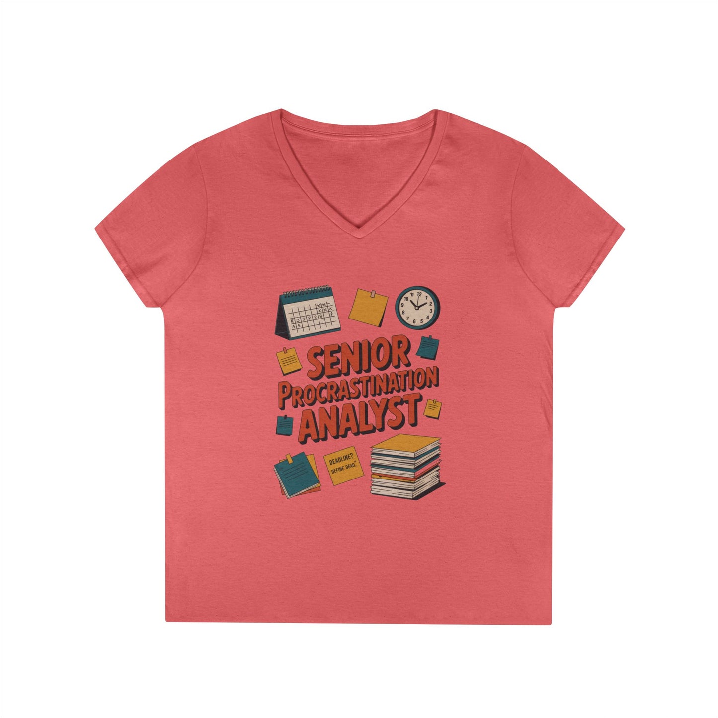 Senior Procrastination Analyst T-Shirt, Fun Gift for Students, Teachers, Graduates, Back to School, Relaxed Vibes, Office Humor Apparel