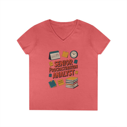 Senior Procrastination Analyst T-Shirt, Fun Gift for Students, Teachers, Graduates, Back to School, Relaxed Vibes, Office Humor Apparel
