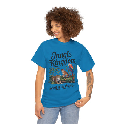 Mens Jungle Kingdom Tee - Nature Lover T-Shirt, Animal Graphic Tee, Eco-Friendly Gift, Summer Fashion, Adventure Outfit