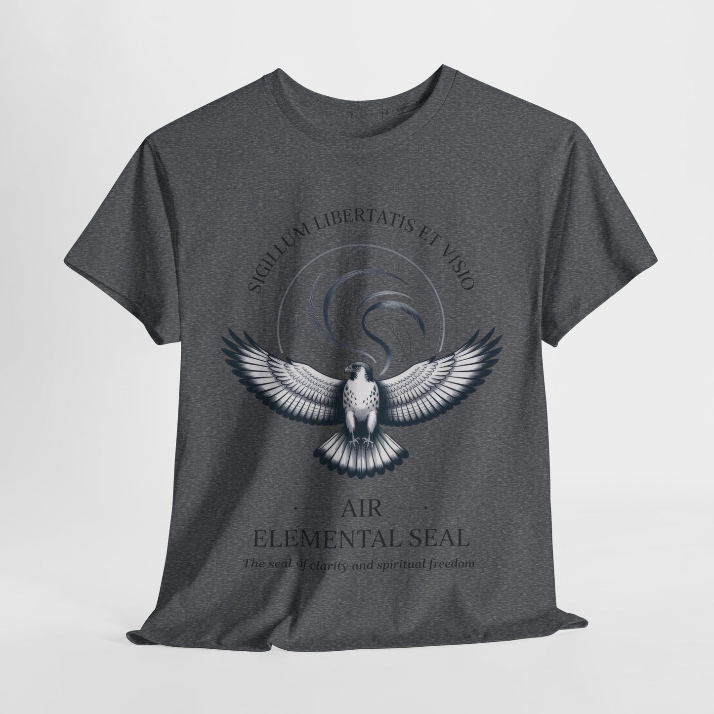 Air Elemental Seal Unisex Cotton Tee, Clarity & Spiritual Freedom Symbol Tee, Unisex Elemental Shirt, Vision Totem Gift, Spiritual Gift